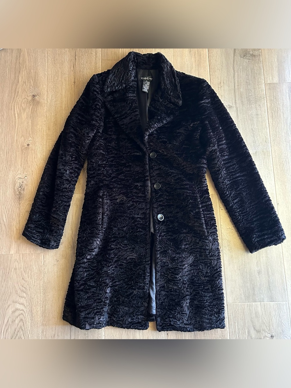 Vintage Bebe Faux Persian Lamb Coat